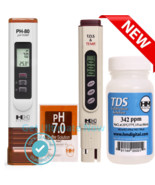 PH80 + TDS-4TM + pH 7 + C342 ppm COMBO - HM Digital Meter/Solution - £55.46 GBP