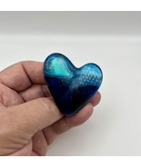 Handmade Dichroic Glass Heart Object de Arté Keepsake- “You Are Loved&quot; #372 - $45.00