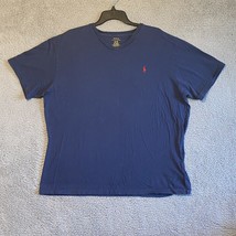 Polo Ralph Lauren T-shirt Men’s Size XL Blue Short Sleeve Crew Neck Red ... - £9.26 GBP
