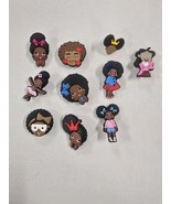 Ladies 10 pcs Black Girl Magic Croc Shoe Accessories B1 - $14.88 CAD