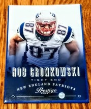 Rob Gronkowski New England Patriots 2013 Panini Prestige Football Card Sleeved - £4.65 GBP