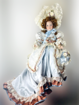 Janis Berard 24in Artist Doll Victorian Blue Satin Dress LE 1000 KAIS Porcelain - £76.88 GBP