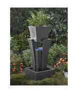 Jeco Raining Water Fountain With Planter With Led Light - $586.75 CAD