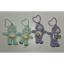 4 Care Bear Backpack Clip Lot Burger King Meal Toy Lot Wish Bear Harmony... - £19.31 GBP