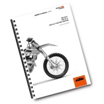 KTM 2022 - 350 SX-F XC-F FACTORY EDITION - OWNERS MANUAL - $49.00