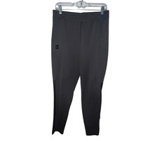 Under Armour Sweatpants Mens Large Gray Fitted Black Side Stripe Ankle Zip - $152.51 MXN