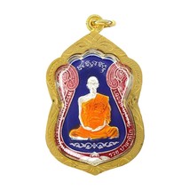 LP Ruay Famous Monk Thai Amulet Enamel Magic Talisman Gold Case...-
show... - £15.75 GBP