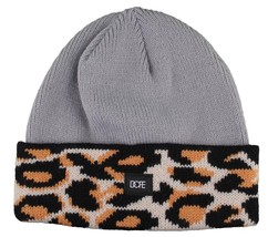 Dope Couture Grey Leopard Beanie - £14.71 GBP