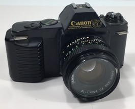 Canon T50 35mm SLR Film Camera With 50mm f/1.8 Lens For Parts or Repair - $29.95