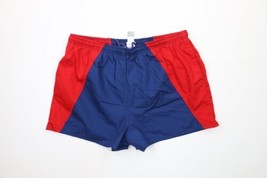 Vintage 90s Streetwear Mens Size XL Faded Color Block Lined Shorts Swim Trunks - £34.40 GBP