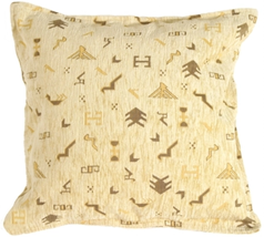 Tribal Yellow Pillow, Complete with Pillow Insert - £33.52 GBP