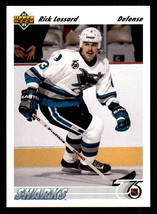 San Jose Sharks Rick Lessard RC Rookie Card 1991 Upper Deck #520 - $0.50