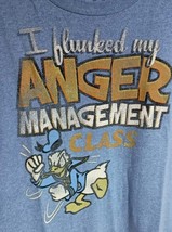 XL Men&#39;s Donald Duck I Flunked My Anger Management Class Disney Parks Tee Shirt - £11.84 GBP