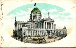 Vtg Postcard 1907 UDB Chicago Illinois IL - New Post Office - Early Curt Teich - £2.96 GBP