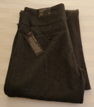 NWT Express Editor Design Studio Stretch Black Dress Pants 0 Long Flare Leg - £19.46 GBP