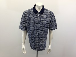 Sun ice Pique Polo Shirt Men&#39;s XL Cotton Palm Trees All Over Print Short... - $150.53 MXN