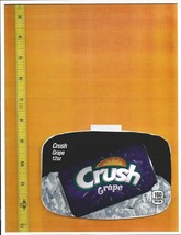 DrP - Snapple Size Crush Grape 12 oz CAN Soda Vending Machine Flavor Strip - £2.35 GBP
