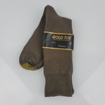 Mens Gold Toe Nassau Vintage Mercerized Cotton Nylon Work Dress Socks Br... - £15.57 GBP