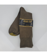 Mens Gold Toe Nassau Vintage Mercerized Cotton Nylon Work Dress Socks Br... - £14.99 GBP