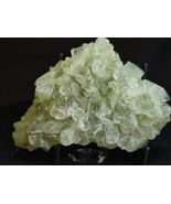 Green Apophyllite Specimen with Glassy Crystals- Metaphysical Healing Cr... - $89.09