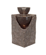 Cascading Tiered Stone Bowl Fountain 24&quot;H - $418.97 CAD