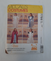 VTG McCall&#39;s Costumes 7766 The Swan Princess Girls&#39; Size 5, 6 ~ 3 Dresses &amp; Cape - £11.59 GBP
