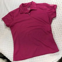 Bermuda Sands Womens Sz M Polo Pink Shirt Top 100% Polyester Grand Palms... - £10.50 GBP
