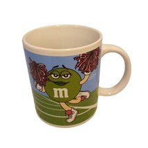 Gallerie M&amp;M&#39;s Mars Coffee Mug Green Blue Characters Football Sports Vtg 2003 - £7.60 GBP