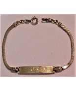 Forstner Ladies Gold Filled ID Bracelet 7&quot; Vintage - £103.87 GBP