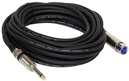 Pyle - PPMJL30 - Professional Microphone Cable 1/4&#39;&#39; Male to XLR Female ... - £20.32 GBP