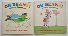 OH BEANS! Lot 2 Vintage Childrens Books Starring Superbean &amp; Vanilla Bean Weiss - £7.36 GBP