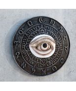Evil Eye With Wicca Symbols Talisman Luck Wall Decor Plaque Medallion Fi... - $492.62 MXN