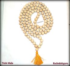 Tulsi Mala / White tulsi beads Mala - 8 mm - 109 beads - $84.65