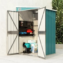  Garden Shed Green Galvanized steel Medium Garden Shed - $4,900.77 MXN