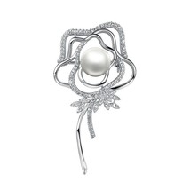 925 sterling silver Rose Brooches for women - £62.87 GBP+