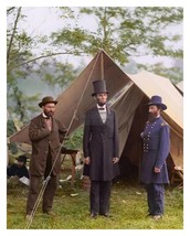 President Abraham Lincoln At Antietam In 1862 Colorized 8X10 Photograph Reprint - £6.64 GBP