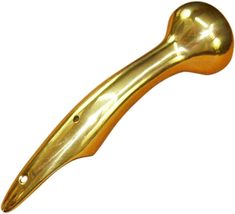 Traditional Solid Brass Walking Stick Cane Handle with 8&quot; Long 3 Hole Mo... - £20.64 GBP