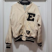 Cross Country Varsity Letterman Jacket Wool Leather Men&#39;s 46 VTG 1971 READ - $241.87 CAD