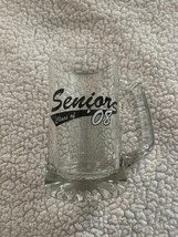 Senior Class of &#39;08 Heavy Glass Bottom 24oz Beer Mug Drinkware Collectible - $411.00 MXN