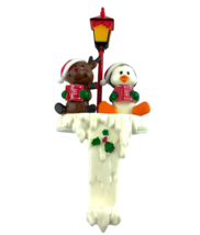 Caroler Pals Vintage Christmas Stocking Holder Reindeer and Penguin - $385.08 MXN