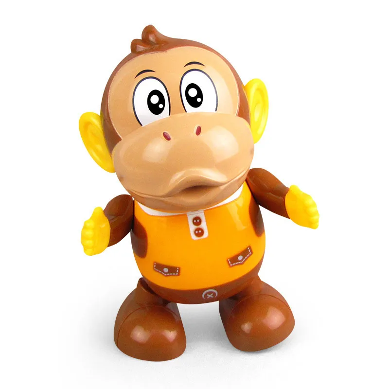 Cute Dancing Monkey Electronic Pet Cartoon Animal Doll Music Lighting Walking - £18.89 GBP
