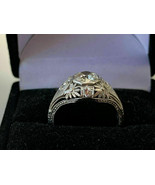 Vintage &amp; Antique Art Deco Wedding Fine Ring 14k White Gold Finish 2 Ct ... - $186.69 CAD