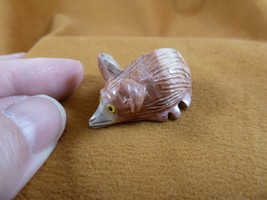 (Y-MOU-26) little red gray MOUSE gem FIGURINE SOAPSTONE PERU pet MICE - £6.78 GBP