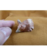 (Y-MOU-26) little red gray MOUSE gem FIGURINE SOAPSTONE PERU pet MICE - €7,48 EUR