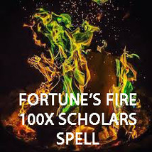 100X 7 SCHOLARS THE FORTUNE'S FIRE EXTREME LUCK ENHANCEMENT MAGICK RING PENDANT image 2