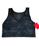 Spanx Lamn Active Seamless Crop Top Black Camo Size Small New with tags - $27.72