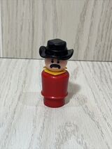 Fisher-Price Little People vintage Western Town red cowboy stagecoach dr... - $12.34