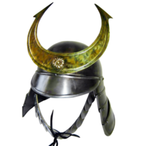 Medieval Japanese Vintage Samurai Knight Helmet Replica Leather Liner 18 Gauge - £140.81 GBP