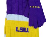 Littleearth Officially Licensed NCAA Scarf and Gloves Set (Louisiana LSU... - £14.73 GBP