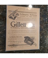 Vintage Oct 21 1911 Saturday Evening Post Gillette Safety Razor Advertis... - $29.88